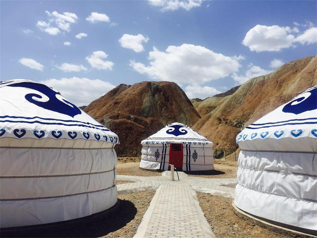KaoShan Tent Zhangye Bagian luar foto