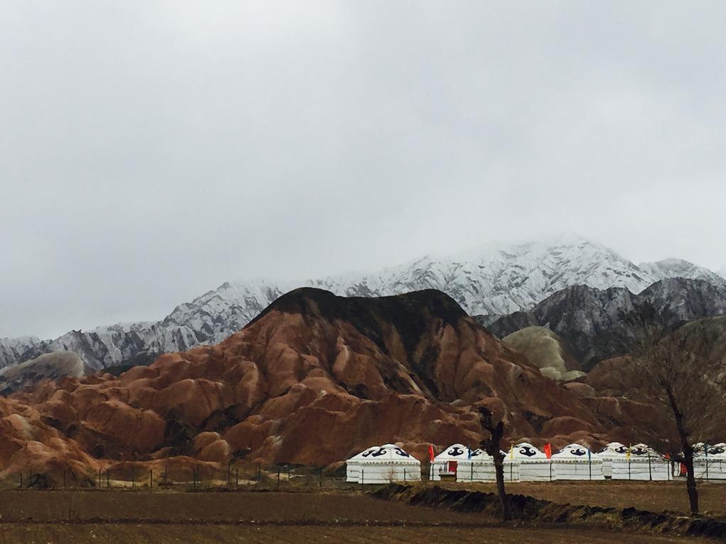 KaoShan Tent Zhangye Bagian luar foto