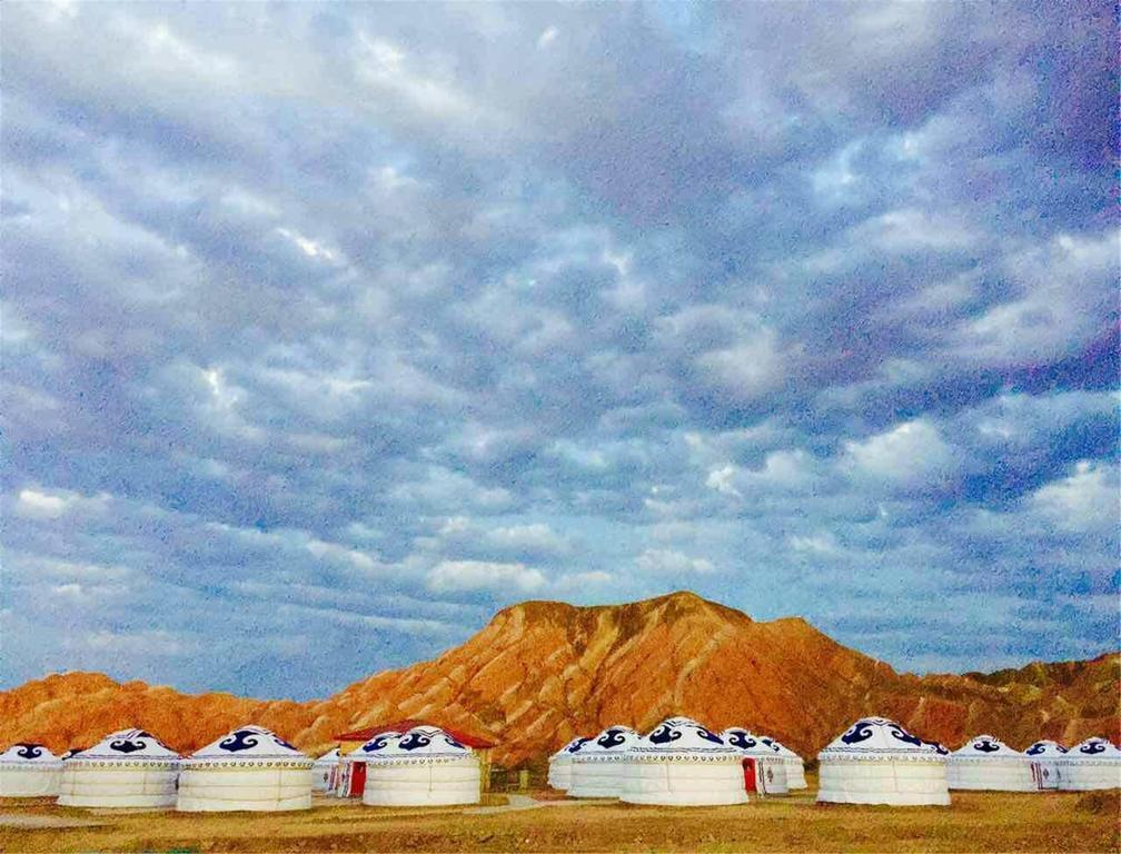 KaoShan Tent Zhangye Bagian luar foto