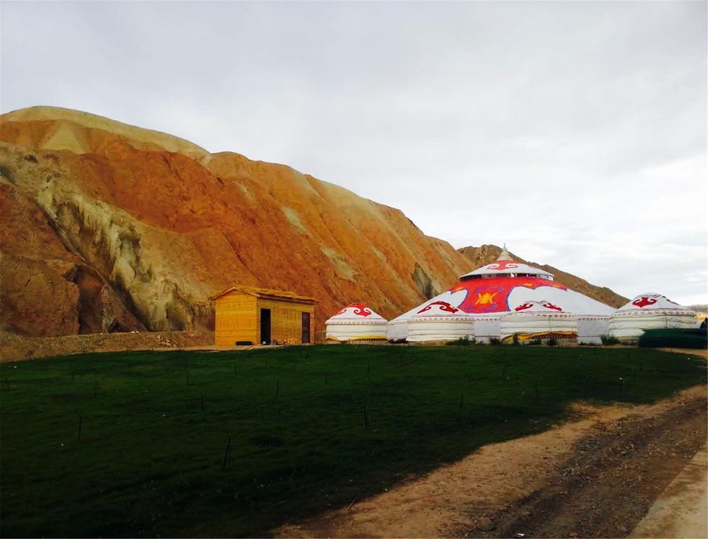 KaoShan Tent Zhangye Bagian luar foto