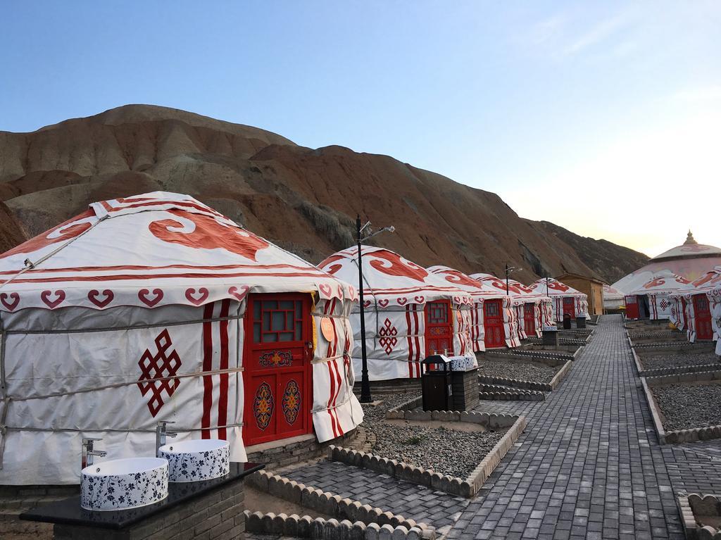 KaoShan Tent Zhangye Bagian luar foto