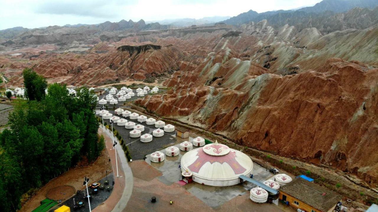 KaoShan Tent Zhangye Bagian luar foto